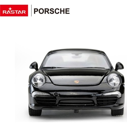 Metalowy samochód 1:24 Porsche 911, czarny, RASTAR