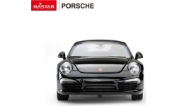 Metalowy samochód 1:24 Porsche 911, czarny, RASTAR