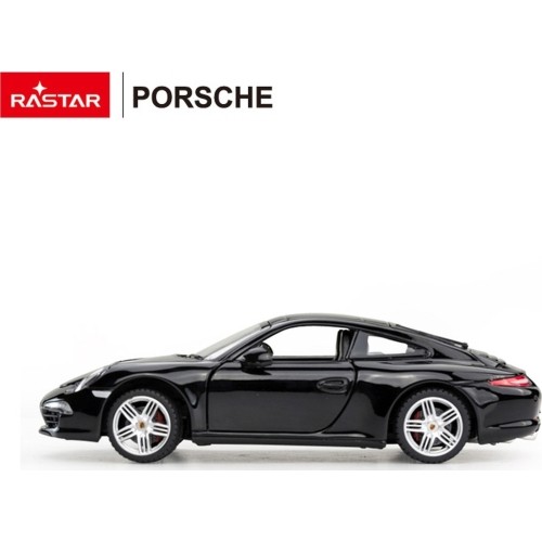 Metalowy samochód 1:24 Porsche 911, czarny, RASTAR
