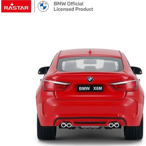 Metalowy samochód 1:24 BMW X6M czerwony RASTAR