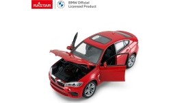 Metalowy samochód 1:24 BMW X6M czerwony RASTAR