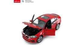 Metalowy samochód 1:24 BMW X6M czerwony RASTAR