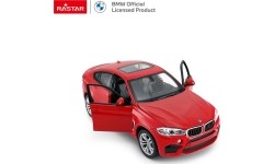 Metalowy samochód 1:24 BMW X6M czerwony RASTAR
