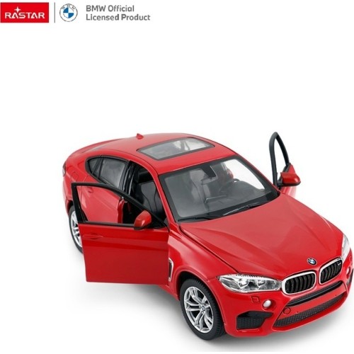Metalowy samochód 1:24 BMW X6M czerwony RASTAR