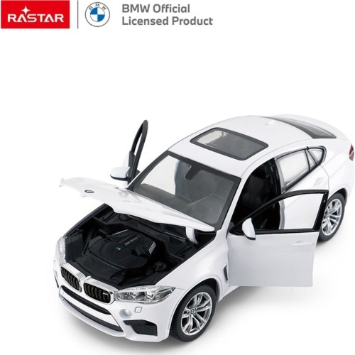 Metalowy samochód 1:24 BMW X6M biały RASTAR