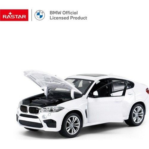 Metalowy samochód 1:24 BMW X6M biały RASTAR
