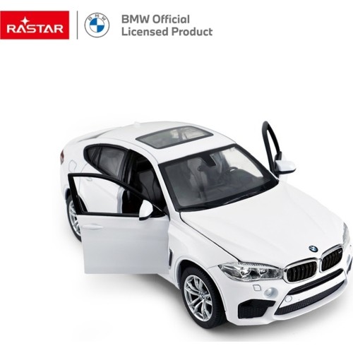 Metalowy samochód 1:24 BMW X6M biały RASTAR