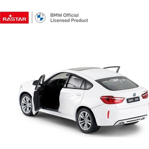 Metalowy samochód 1:24 BMW X6M biały RASTAR
