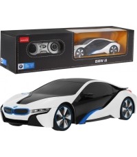 Samochód zdalnie sterowany BMW i8, biały, 1:24 RASTAR
