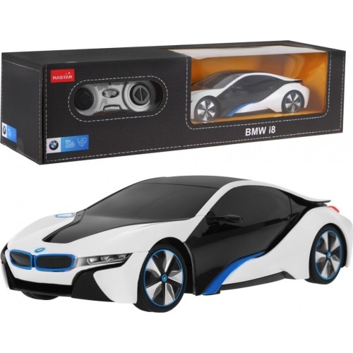 Zabawkowy samochód R/C BMW i8 biały 1:24 RASTAR