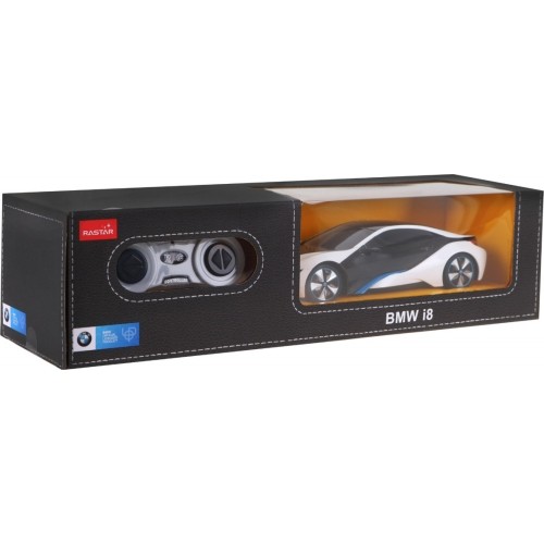 Zabawkowy samochód R/C BMW i8 biały 1:24 RASTAR