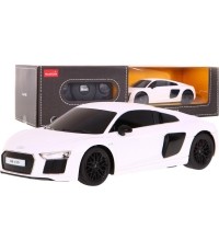 Samochód zdalnie sterowany Audi R8, biały 1:24 RASTAR
