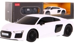 Samochód zdalnie sterowany Audi R8, biały 1:24 RASTAR