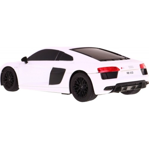 Samochód zdalnie sterowany Audi R8, biały 1:24 RASTAR