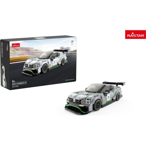 Klocki samochód 1:29 Bentley Continental GT3 szary RASTAR