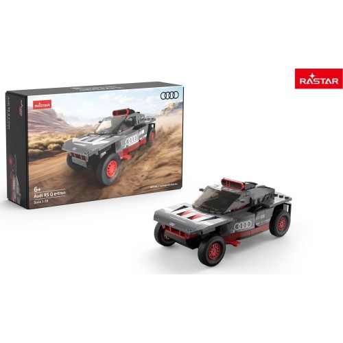 Klocki 1:30 Audi RS Q e-tron szary RASTAR