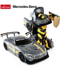Samochód/Robot 2w1 R/C 1:14 Mercedes-AMG GT3 szary Rastar