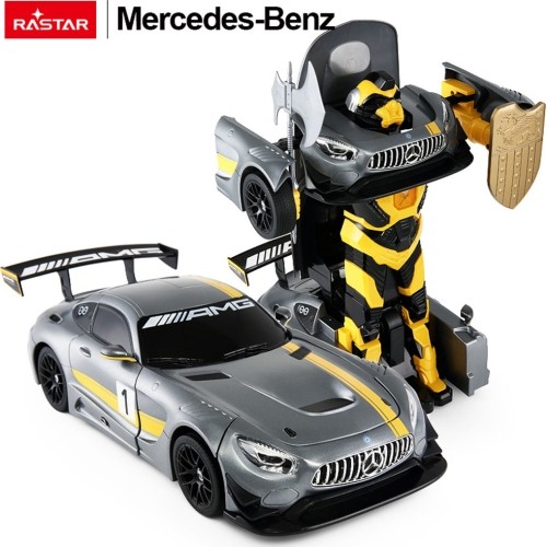 Samochód/Robot 2w1 R/C 1:14 Mercedes-AMG GT3 szary Rastar