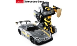 Samochód/Robot 2w1 R/C 1:14 Mercedes-AMG GT3 szary Rastar