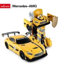 Car/Robot 2in1 R/C 1:14 Mercedes-AMG GT3 Yellow RASTAR