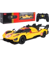 Samochód zdalnie sterowany 1:24 Ferrari 499P-N83 żółty RASTAR