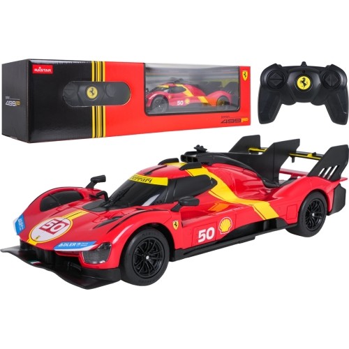 Samochód zdalnie sterowany 1:24 Ferrari 499P, czerwony, RASTAR