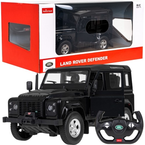 Samochód R/C Land Rover Defender 1:14 RASTAR Czarny