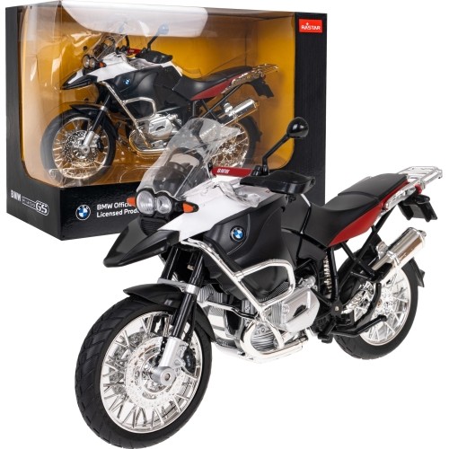 Metalowy motocykl BMW R1200GS 1:9 RASTAR, biały