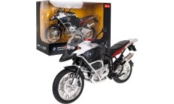 Metalowy motocykl BMW R1200GS 1:9 RASTAR, biały