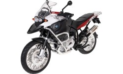 Metalowy motocykl BMW R1200GS 1:9 RASTAR, biały