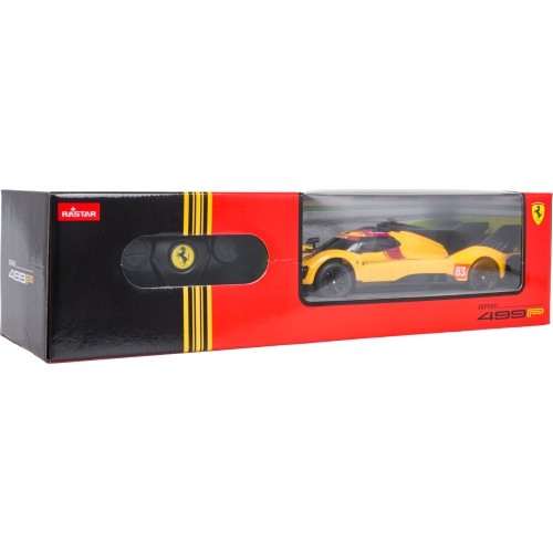 Samochód zdalnie sterowany 1:24 Ferrari 499P-N83 żółty RASTAR