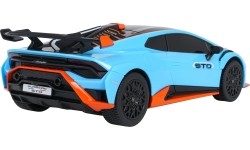 Samochód zdalnie sterowany 1:24 Lamborghini Huracan STO, niebieski, RASTAR