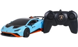 Samochód zdalnie sterowany 1:24 Lamborghini Huracan STO, niebieski, RASTAR