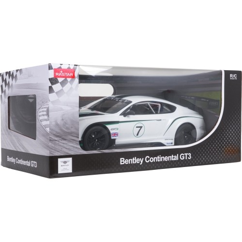 R/C Car 1:14 Bentley Continental GT3 White RASTAR