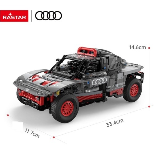 Car Blocks 1:14 Audi RS Q e-tron Gray RASTAR