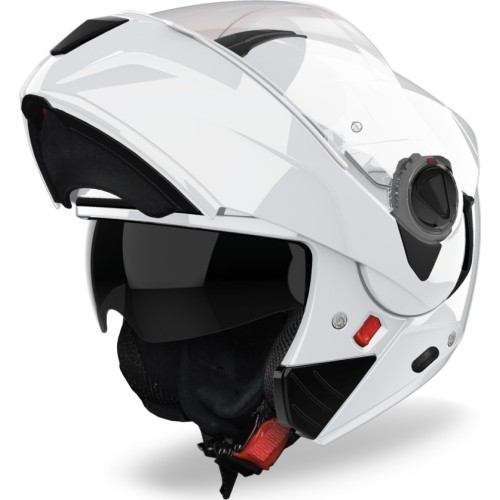 Kask motocyklowy szczękowy AIROH SPECKTRE Color P/J błyszczący biały