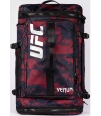 Torba sportowa UFC Zenith by Venum Fight Week, granatowo-bordowo-srebrna