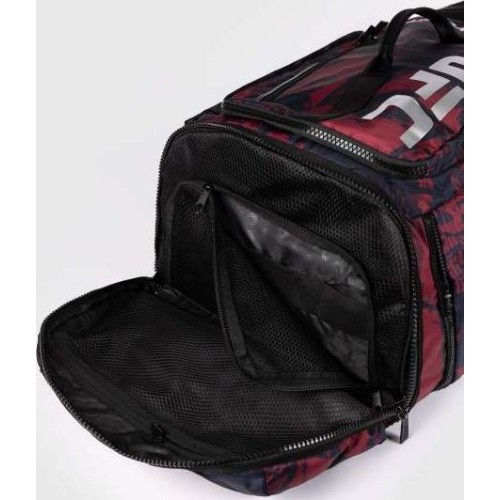 Torba sportowa UFC Zenith by Venum Fight Week, granatowo-bordowo-srebrna
