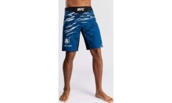 Męskie spodenki do walki UFC Fusion by Venum Authentic Fight Night - Long Fit - Niebieskie