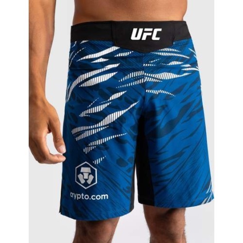 Męskie spodenki do walki UFC Fusion by Venum Authentic Fight Night - Long Fit - Niebieskie