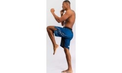 Męskie spodenki do walki UFC Fusion by Venum Authentic Fight Night - Long Fit - Niebieskie