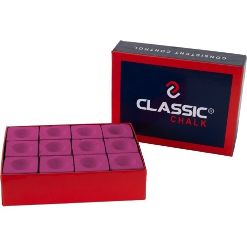 Kreda do kija bilardowego Classic, czerwona, 12 szt.