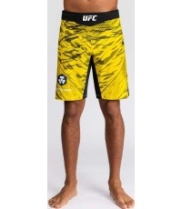 Męskie spodenki do walki UFC Fusion by Venum Authentic Fight Night - długie - żółte
