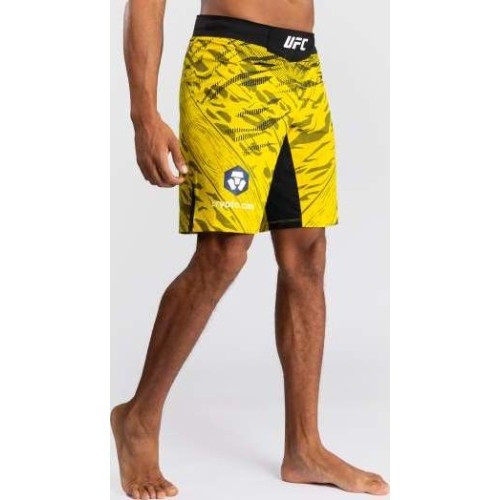 Męskie spodenki do walki UFC Fusion by Venum Authentic Fight Night - długie - żółte