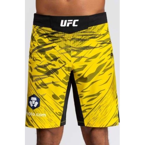 Męskie spodenki do walki UFC Fusion by Venum Authentic Fight Night - długie - żółte