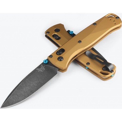Benchmade 535BK-07 BUGOUT, aluminium, wypalany mosiądz
