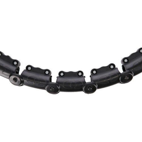 Zestaw hula hop HHW11, czarny, z obciążeniem i pasem na talię BR163 Plus Size HMS