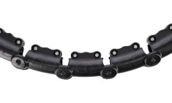 Zestaw hula hop HHW11, czarny, z obciążeniem i pasem na talię BR163 Plus Size HMS