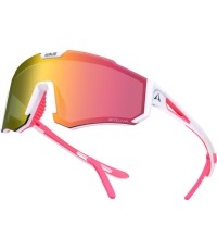 Okulary przeciwsłoneczne dla dzieci Altalist Kizuna JR - White-Pink with Pink Lenses