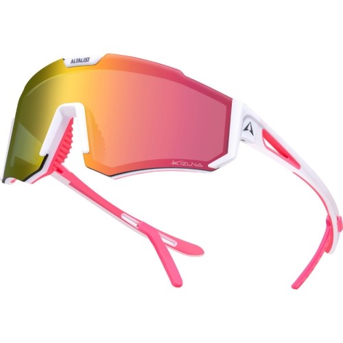 Okulary przeciwsłoneczne dla dzieci Altalist Kizuna JR - White-Pink with Pink Lenses